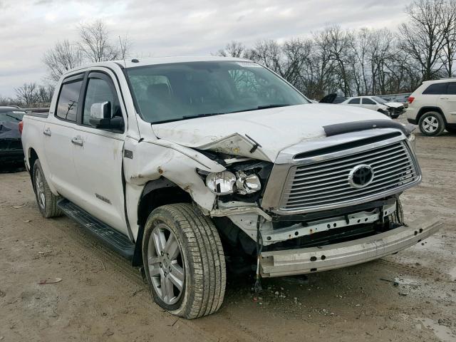 5TFHY5F14BX181591 - 2011 TOYOTA TUNDRA CRE WHITE photo 1