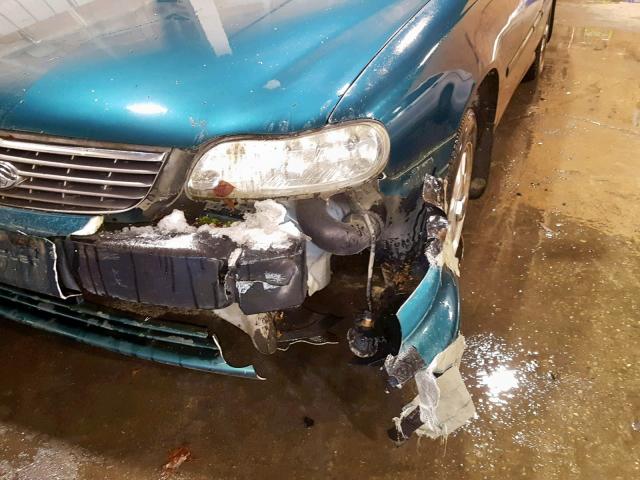 1G1NE52M1WY121367 - 1998 CHEVROLET MALIBU LS GREEN photo 9