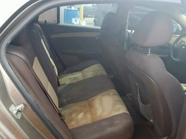 1G1ZC5E06AF176403 - 2010 CHEVROLET MALIBU 1LT ნაცრისფერი ფოტო 6