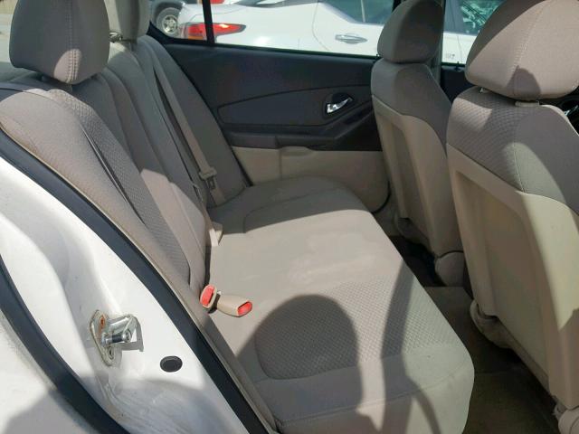 1G1ZS58F77F178639 - 2007 CHEVROLET MALIBU LS WHITE photo 6