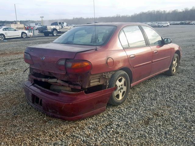 1G1NE52J63M707703 - 2003 CHEVROLET MALIBU LS BURGUNDY photo 4