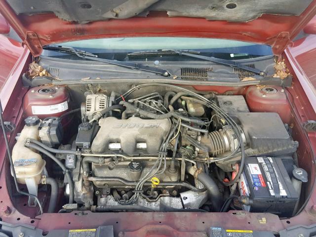 1G1NE52J63M707703 - 2003 CHEVROLET MALIBU LS BURGUNDY photo 7