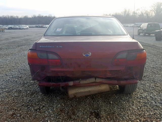 1G1NE52J63M707703 - 2003 CHEVROLET MALIBU LS BURGUNDY photo 9