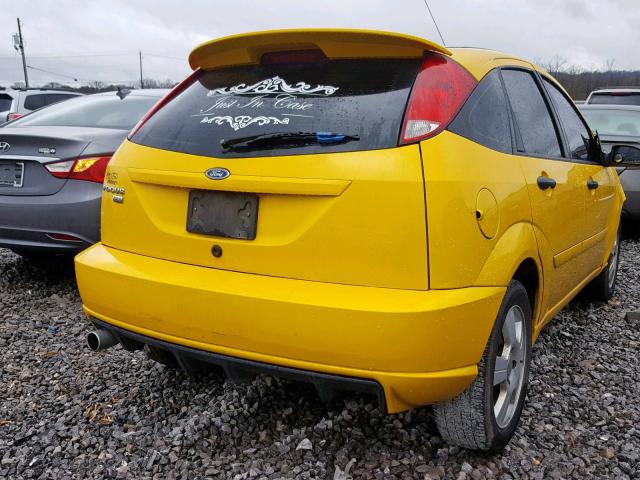 1FAHP37N37W199477 - 2007 FORD FOCUS ZX5 YELLOW photo 4