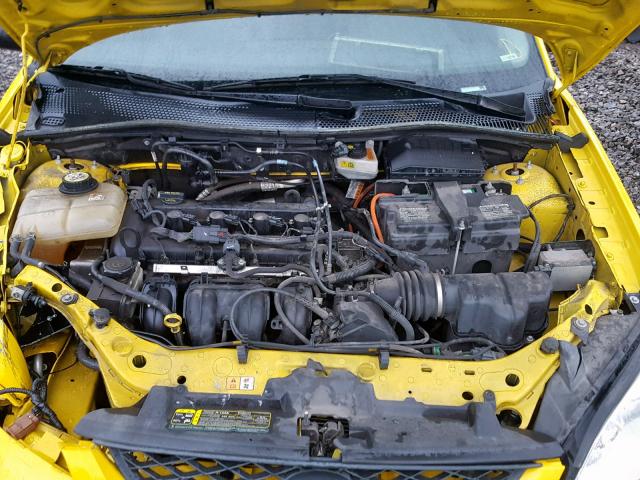 1FAHP37N37W199477 - 2007 FORD FOCUS ZX5 YELLOW photo 7