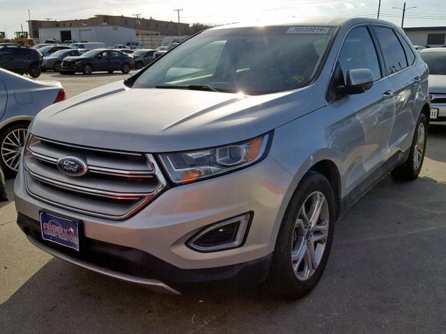 2FMPK3K95GBB06468 - 2016 FORD EDGE TITAN SILVER photo 2