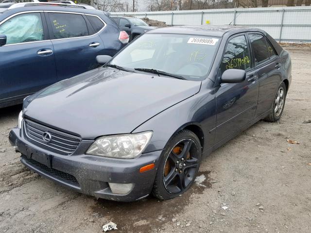 JTHBD182210007895 - 2001 LEXUS IS 300 GRAY photo 2