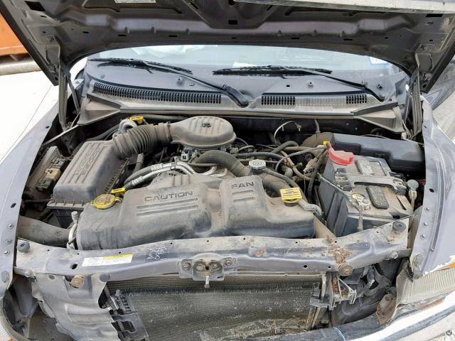 1B7HL48X72S595441 - 2002 DODGE DAKOTA QUA GRAY photo 7