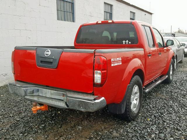 1N6AD07WX5C400329 - 2005 NISSAN FRONTIER C RED photo 4