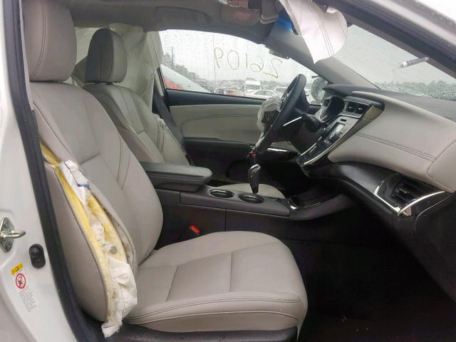 4T1BD1EB7GU056223 - 2016 TOYOTA AVALON HYB WHITE photo 5