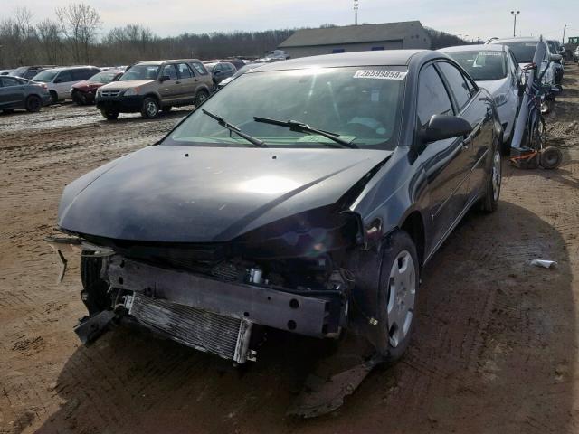 1G2ZF58B474154596 - 2007 PONTIAC G6 VALUE L BLACK photo 2