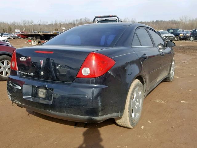 1G2ZF58B474154596 - 2007 PONTIAC G6 VALUE L BLACK photo 4