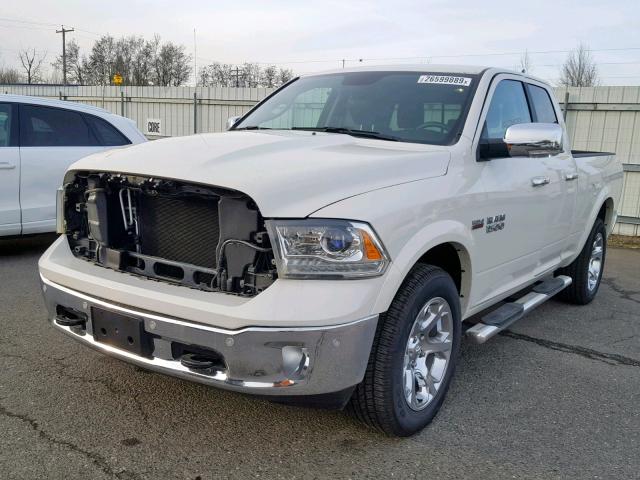 1C6RR7JT4GS356875 - 2016 RAM 1500 LARAM WHITE photo 2