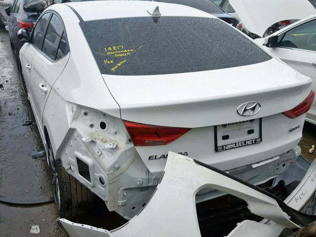 KMHD04LB7JU453074 - 2018 HYUNDAI ELANTRA SP WHITE photo 3