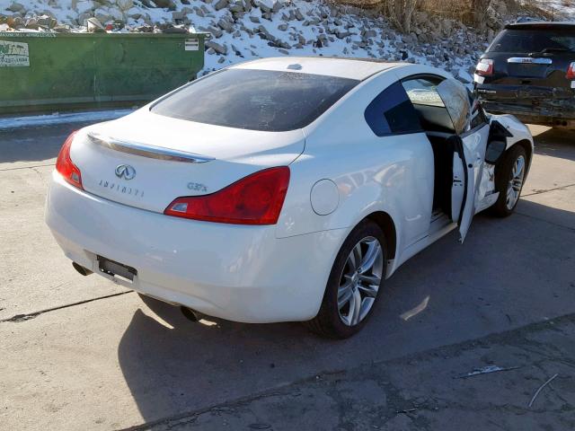 JNKCV64F79M654014 - 2009 INFINITI G37 WHITE photo 4