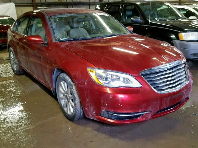 1C3CCBBB4DN699340 - 2013 CHRYSLER 200 TOURIN MAROON photo 1