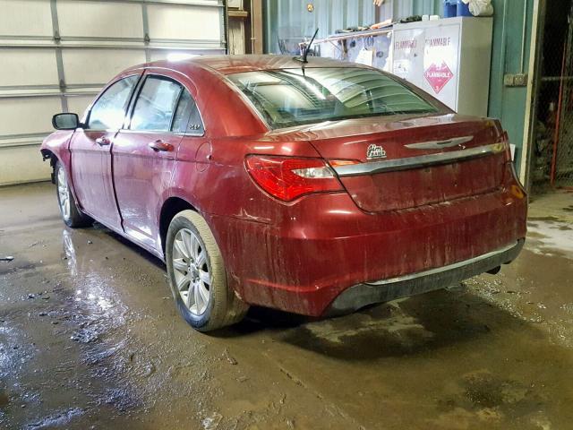 1C3CCBBB4DN699340 - 2013 CHRYSLER 200 TOURIN MAROON photo 3