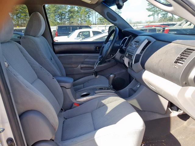 3TMJU4GN6BM122119 - 2011 TOYOTA TACOMA DOU SILVER photo 5