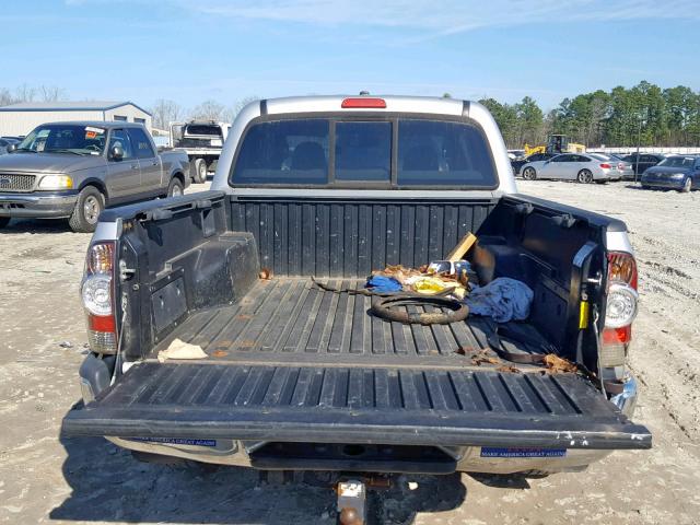3TMJU4GN6BM122119 - 2011 TOYOTA TACOMA DOU SILVER photo 9
