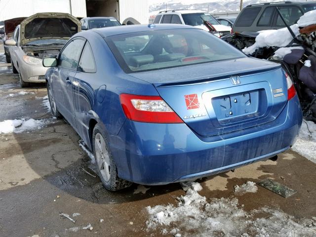 2HGFG12948H531525 - 2008 HONDA CIVIC EXL BLUE photo 3