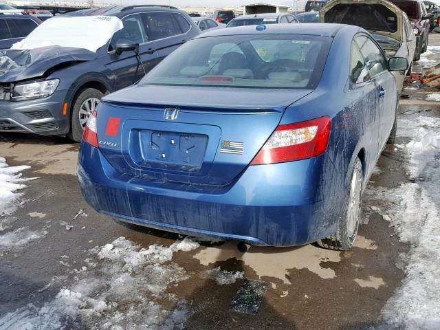 2HGFG12948H531525 - 2008 HONDA CIVIC EXL BLUE photo 4