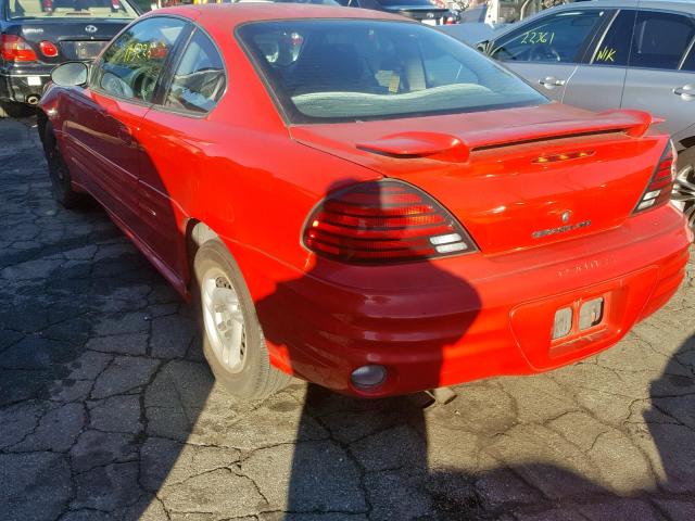 1G2NE12F92C256707 - 2002 PONTIAC GRAND AM S RED photo 3