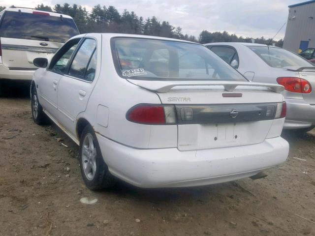 3N1BB41D9XL003457 - 1999 NISSAN SENTRA SE WHITE photo 3