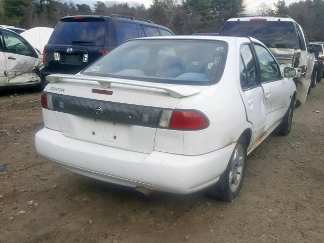 3N1BB41D9XL003457 - 1999 NISSAN SENTRA SE WHITE photo 4