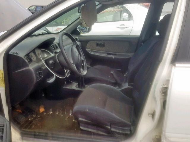 3N1BB41D9XL003457 - 1999 NISSAN SENTRA SE WHITE photo 5