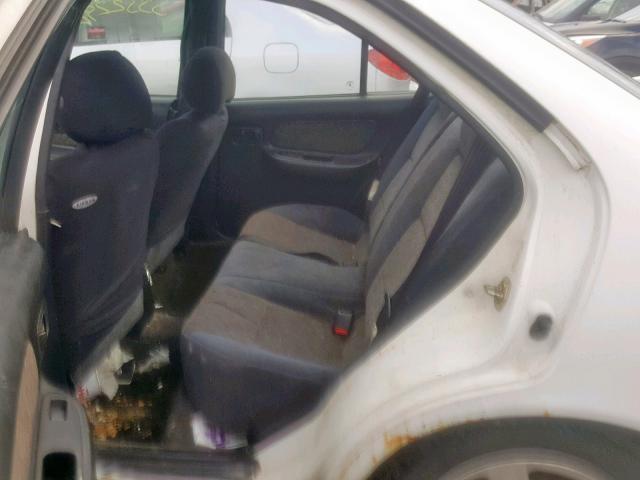 3N1BB41D9XL003457 - 1999 NISSAN SENTRA SE WHITE photo 6