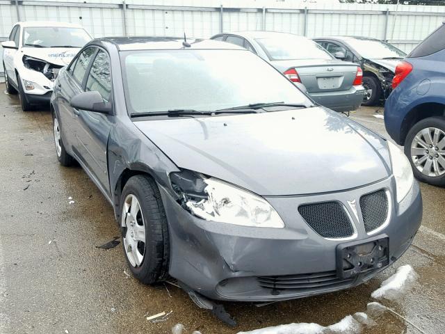 1G2ZF57B284218721 - 2008 PONTIAC G6 VALUE L GRAY photo 1