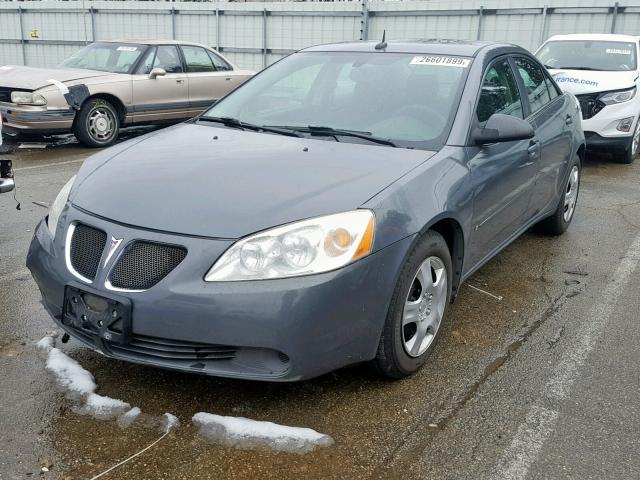 1G2ZF57B284218721 - 2008 PONTIAC G6 VALUE L GRAY photo 2