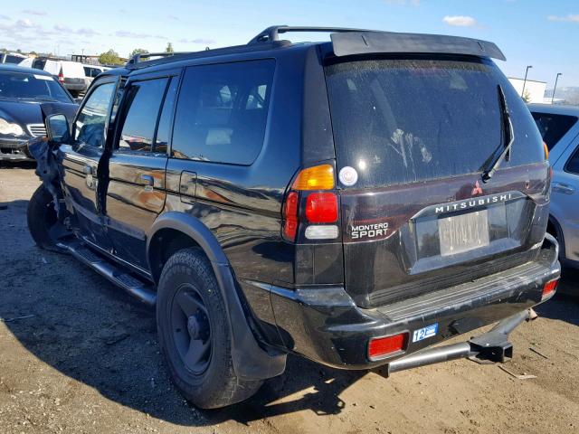 JA4MT31H2YP057506 - 2000 MITSUBISHI MONTERO SP BLACK photo 3