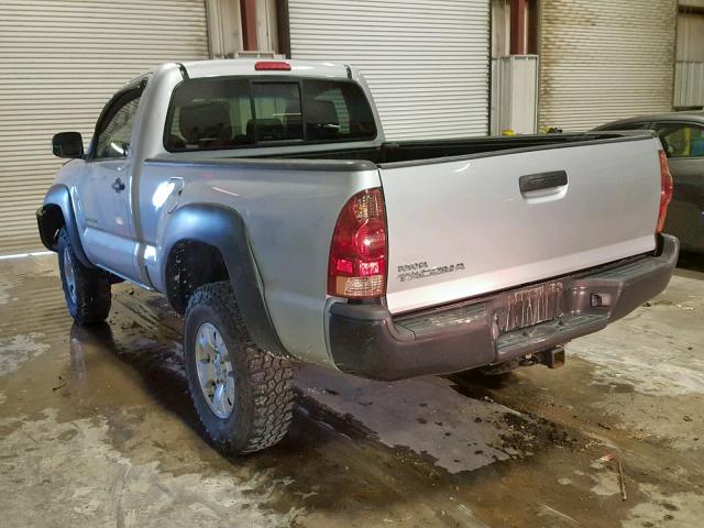 5TEPX42N78Z488465 - 2008 TOYOTA TACOMA SILVER photo 3