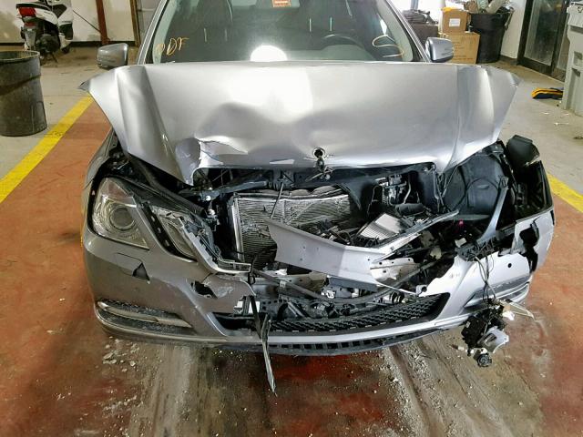 WDDHF8JB0DA676146 - 2013 MERCEDES-BENZ E 350 4MAT SILVER photo 9