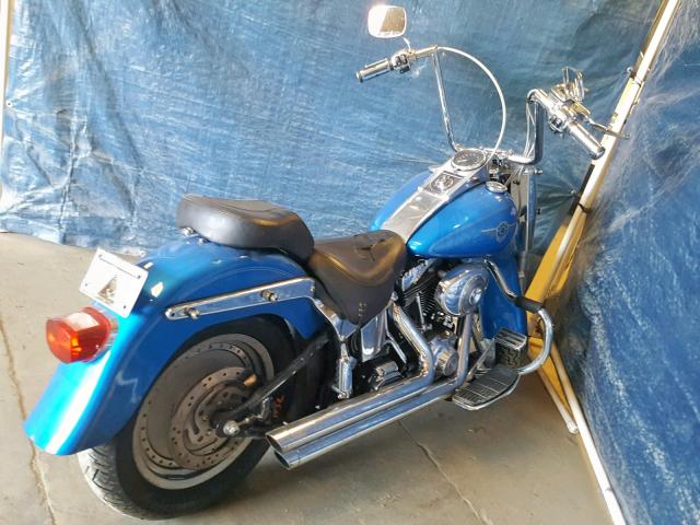 1HD1BXB182Y066408 - 2002 HARLEY-DAVIDSON FLSTFI BLUE photo 4