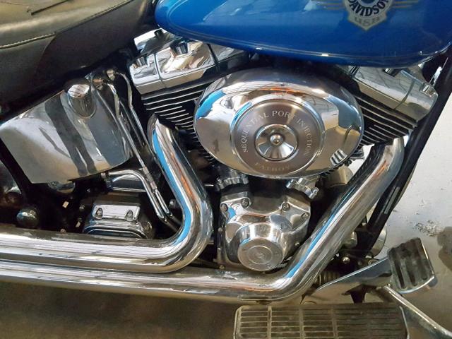 1HD1BXB182Y066408 - 2002 HARLEY-DAVIDSON FLSTFI BLUE photo 7