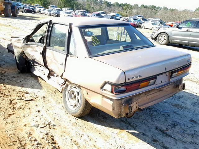 1FAPP36X2NK152220 - 1992 FORD TEMPO GL TAN photo 3