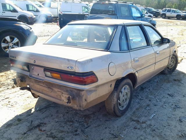 1FAPP36X2NK152220 - 1992 FORD TEMPO GL TAN photo 4