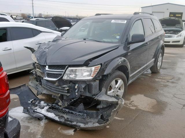 3D4PH1FG7BT520934 - 2011 DODGE JOURNEY MA BLACK photo 2