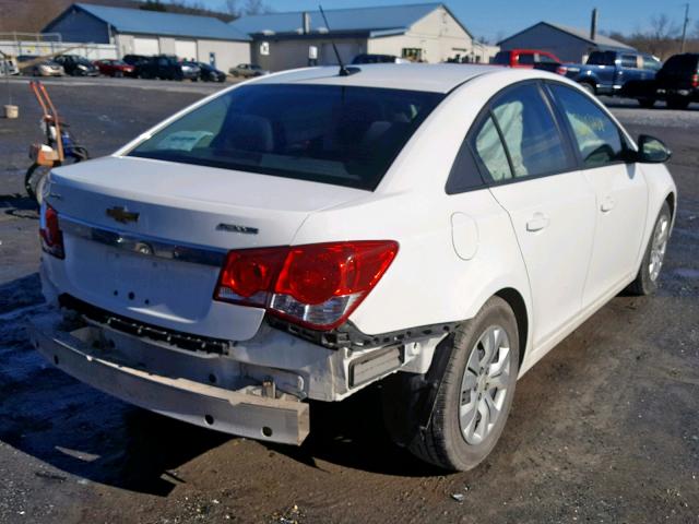 1G1PA5SG4E7128865 - 2014 CHEVROLET CRUZE LS WHITE photo 4