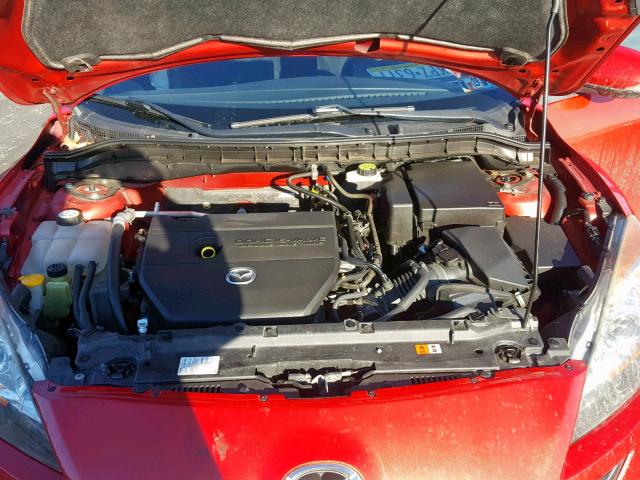 JM1BL1S6XA1181286 - 2010 MAZDA 3 S RED photo 7