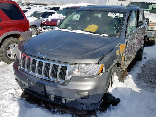 1C4RJFAG3CC293401 - 2012 JEEP GRAND CHER GRAY photo 2