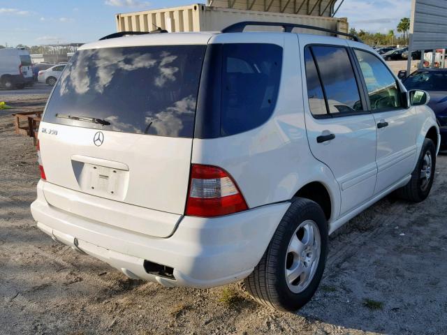 4JGAB57E34A485677 - 2004 MERCEDES-BENZ ML 350 WHITE photo 4