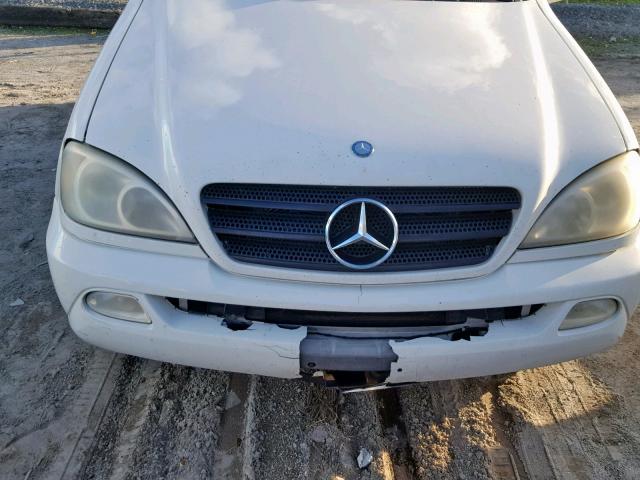 4JGAB57E34A485677 - 2004 MERCEDES-BENZ ML 350 WHITE photo 9