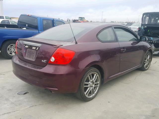 JTKDE167950017831 - 2005 TOYOTA SCION TC 勃艮第红 照片 4