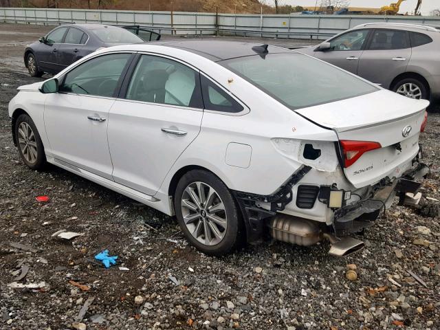 5NPE34AF0GH287778 - 2016 HYUNDAI SONATA SPO WHITE photo 3