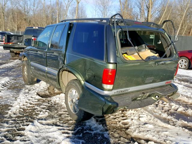 1GKDT13W812106169 - 2001 GMC JIMMY GREEN photo 3