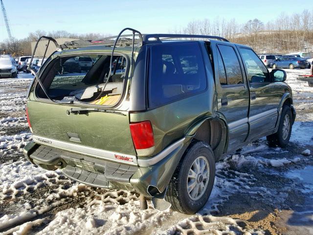 1GKDT13W812106169 - 2001 GMC JIMMY GREEN photo 4