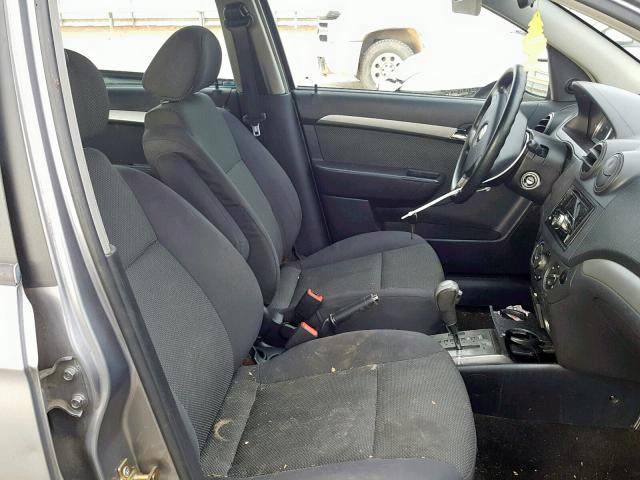 KL1TD56697B074680 - 2007 CHEVROLET AVEO BASE ნაცრისფერი ფოტო 5